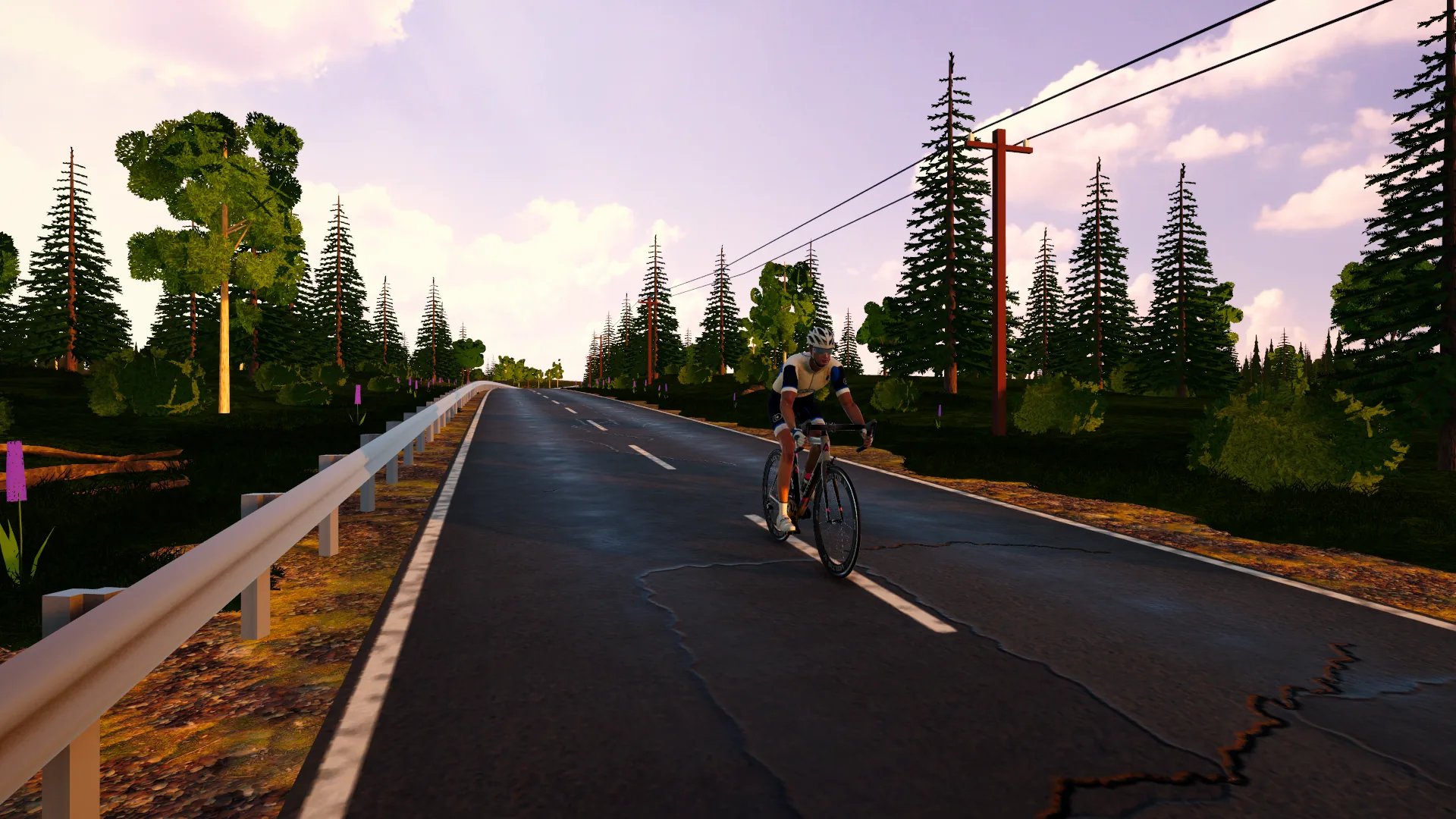 La route de Charlevoix au-dessus du fleuve dans FORGE Ride
