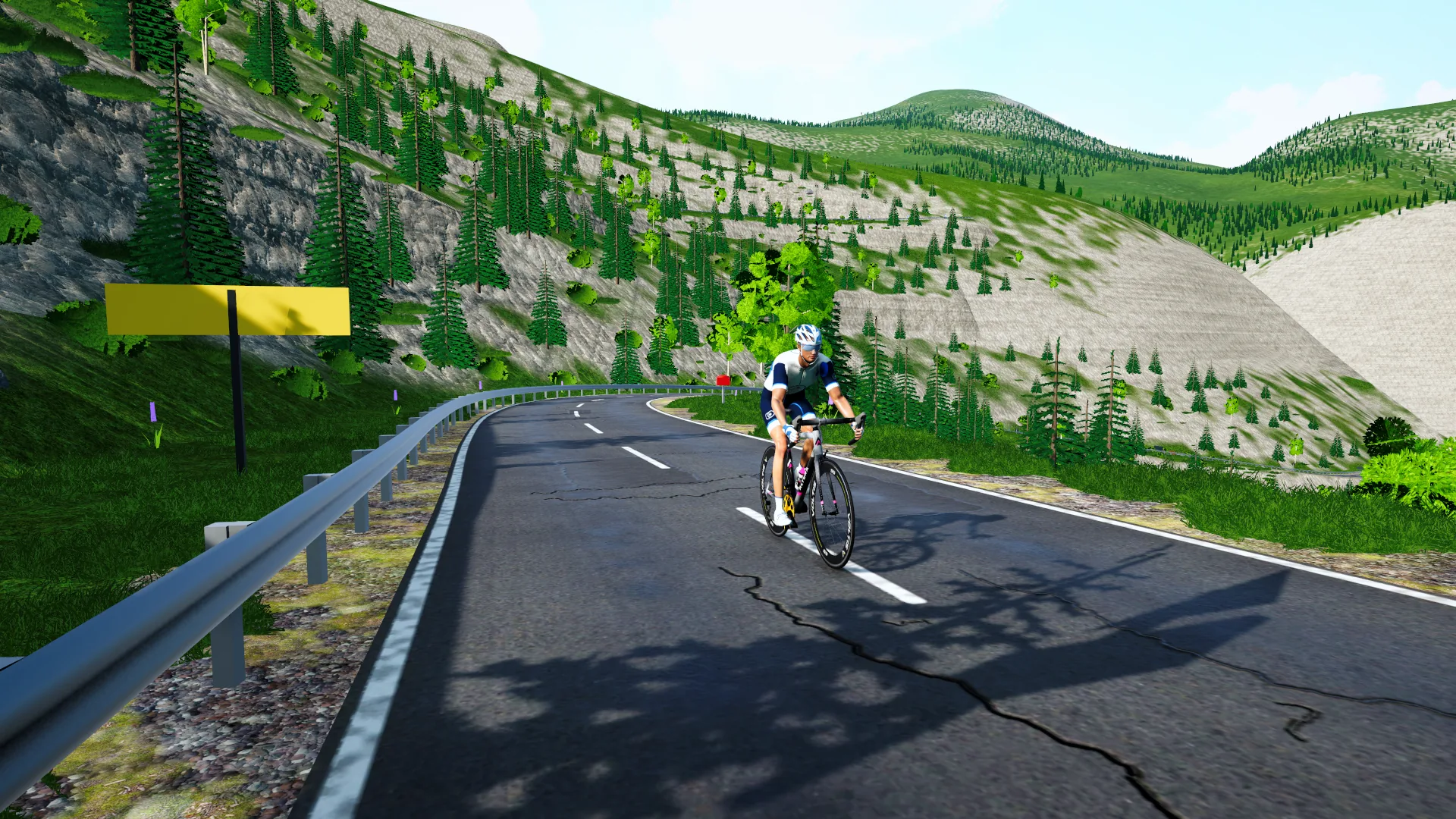 Les lacets de l’Alpe d’Huez dans FORGE Ride
