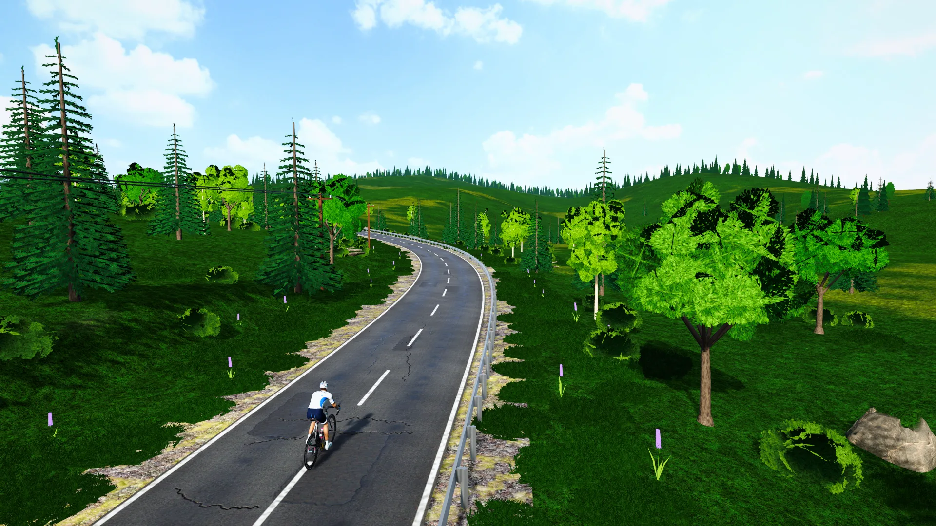 La route vers Mont-Tremblant dans FORGE Ride